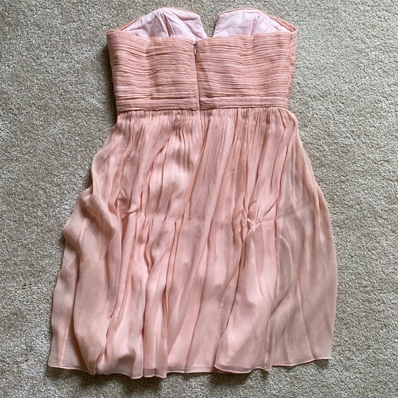 J Crew Nadia silk chiffon dress in dusty rose - Picture 4 of 8